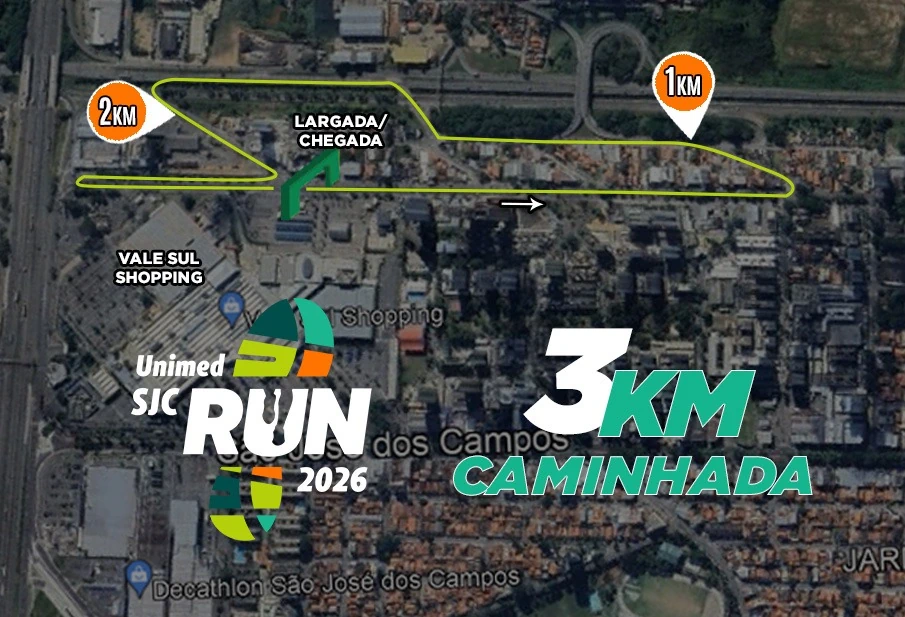 Miniatura do Percurso Caminhada 3km